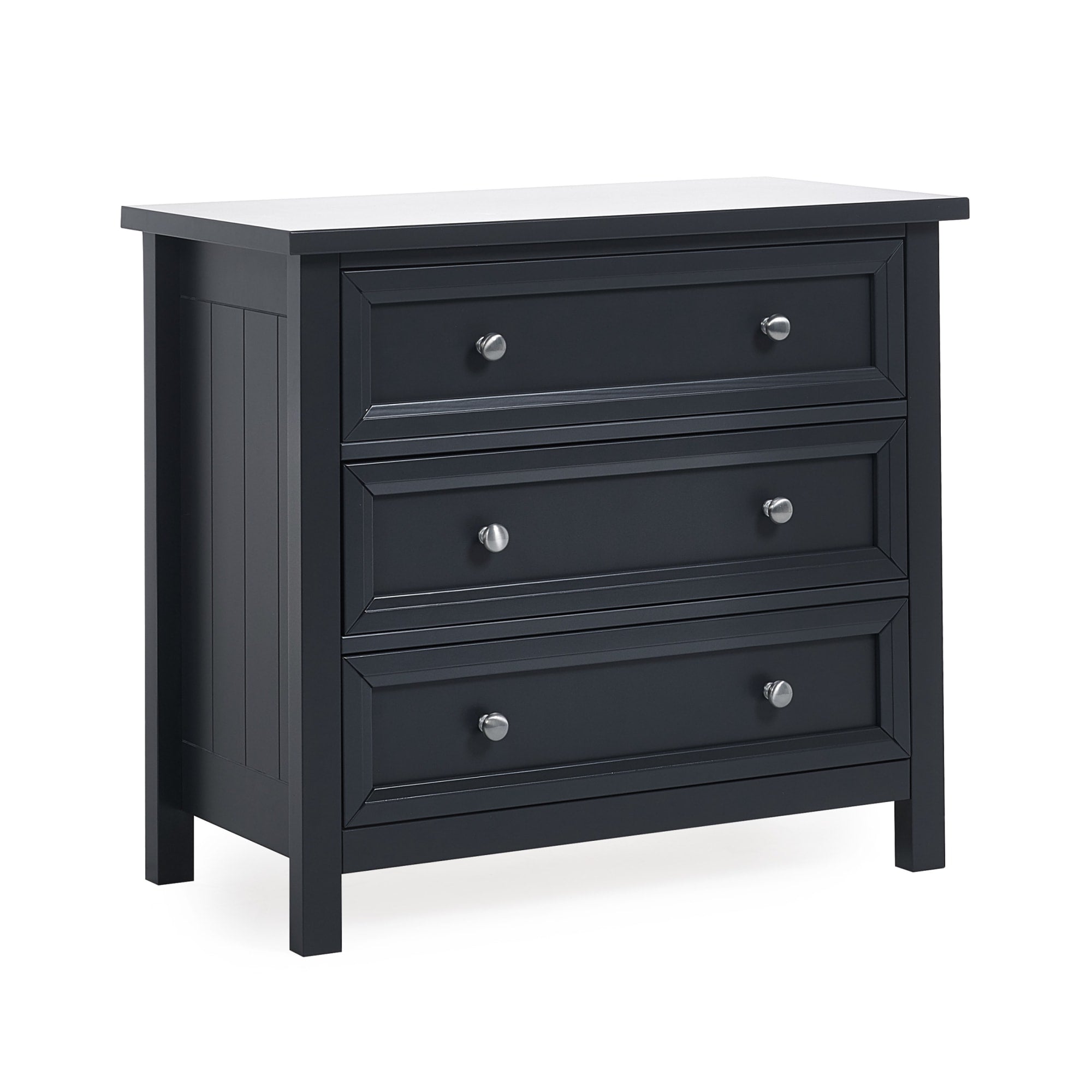 Maine 3 Drawer Wide Chest - Anthracite