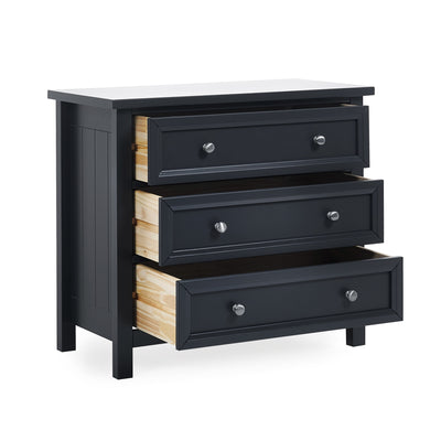 Maine 3 Drawer Wide Chest - Anthracite