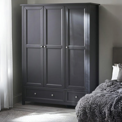 Maine 3 Door Combination Wardrobe - Anthracite