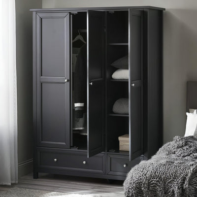 Maine 3 Door Combination Wardrobe - Anthracite