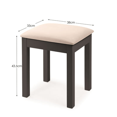 Maine Dressing Stool - Anthracite