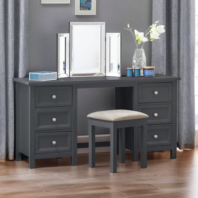 Maine Dressing Stool - Anthracite