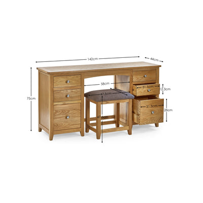 Mallory Twin Dress Table&Stool