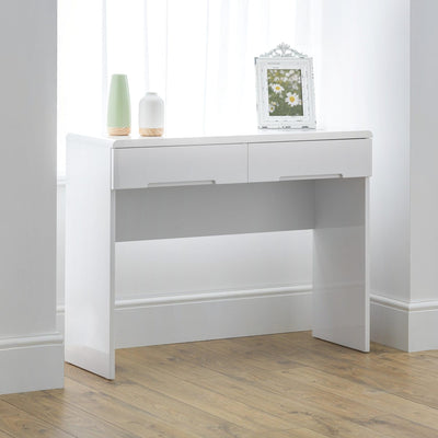 Manhattan Dressing Table With 2 Drawers - White