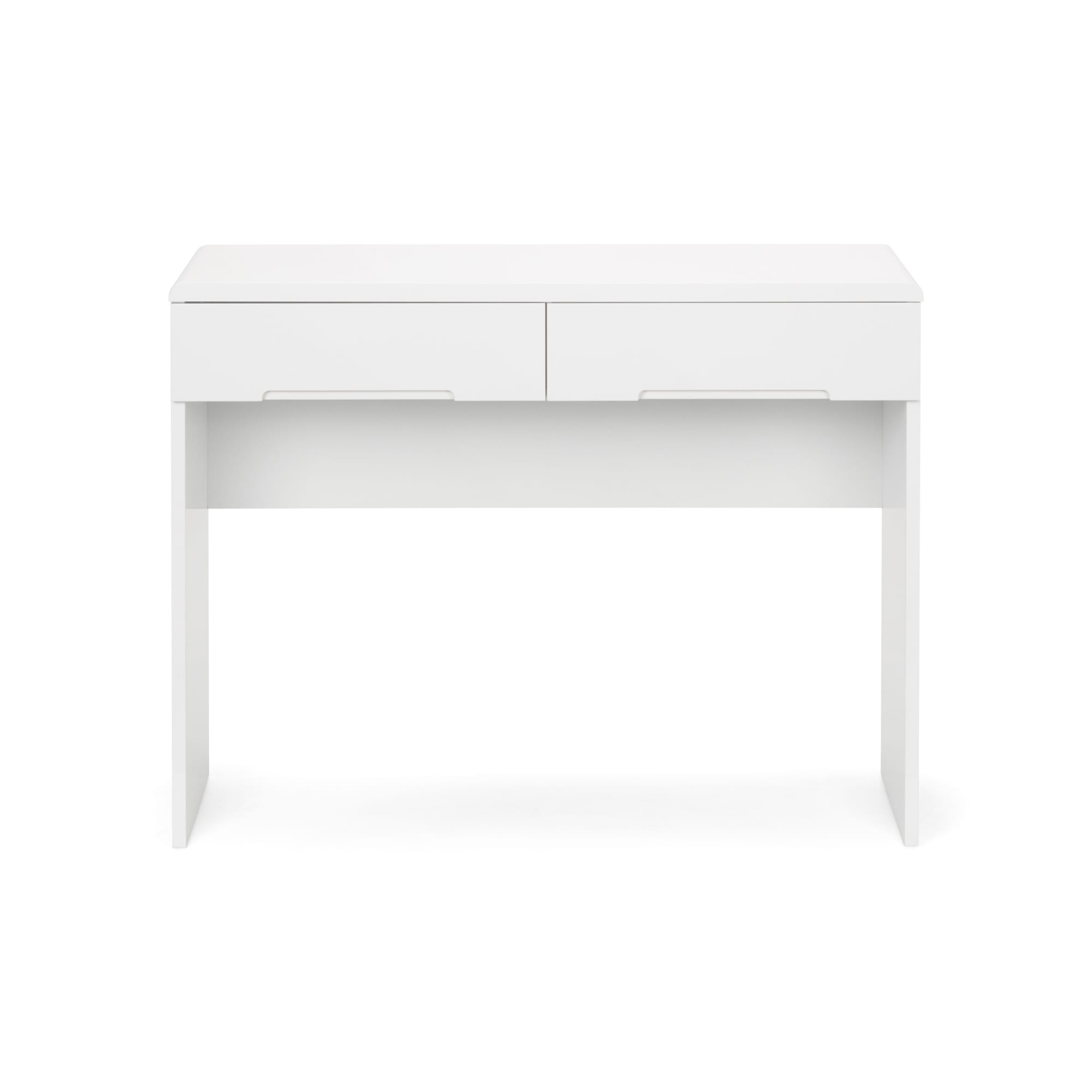 Manhattan Dressing Table With 2 Drawers - White