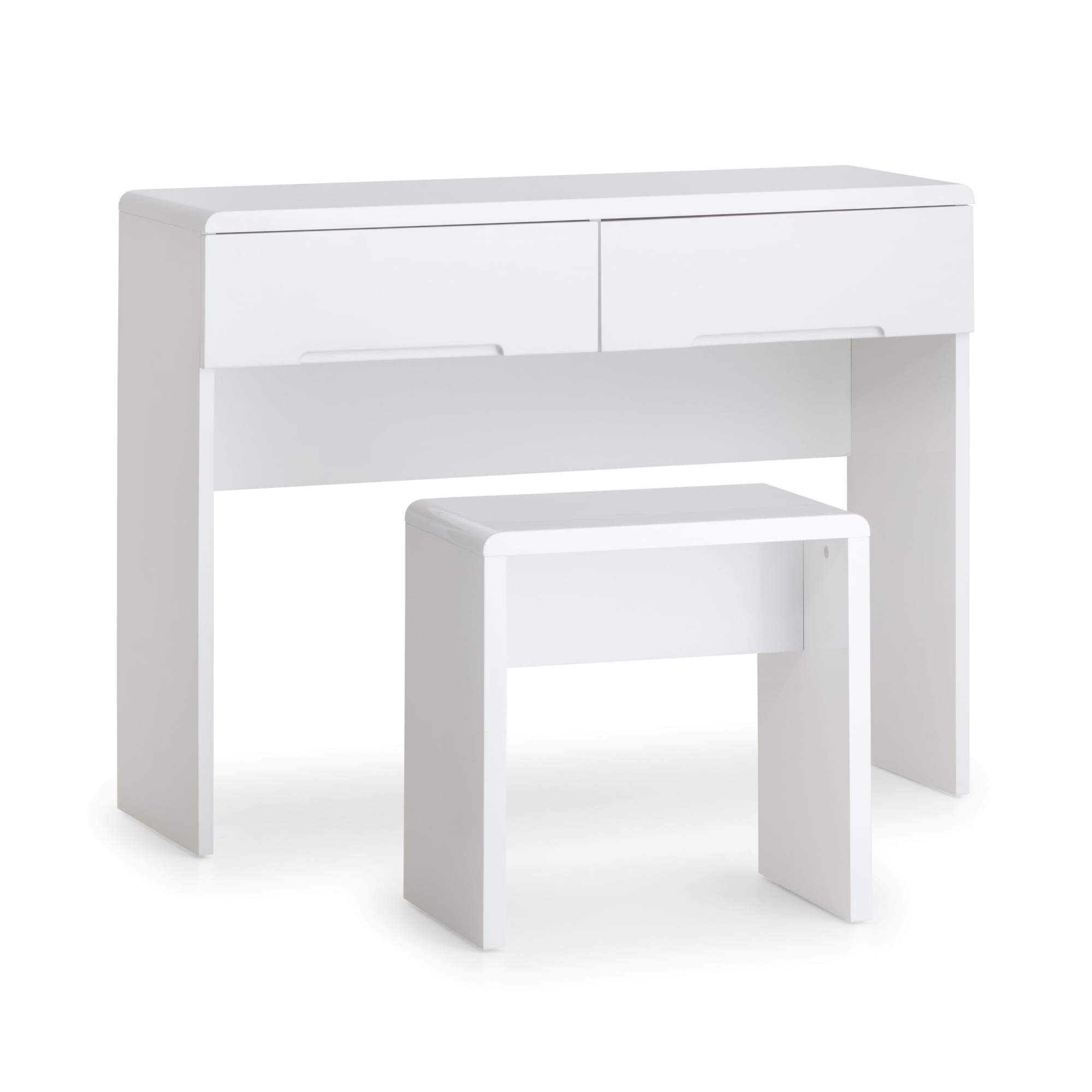 Manhattan Dressing Table With 2 Drawers - White