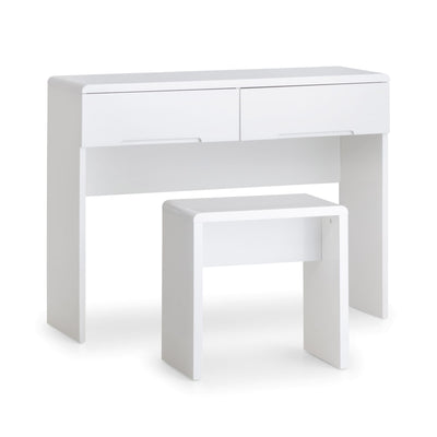 Manhattan Dressing Table With 2 Drawers - White