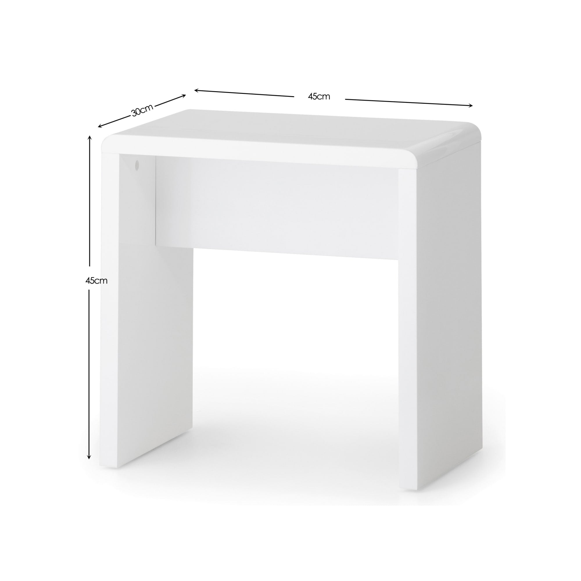 Manhattan Dressing Stool - White
