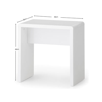 Manhattan Dressing Stool - White