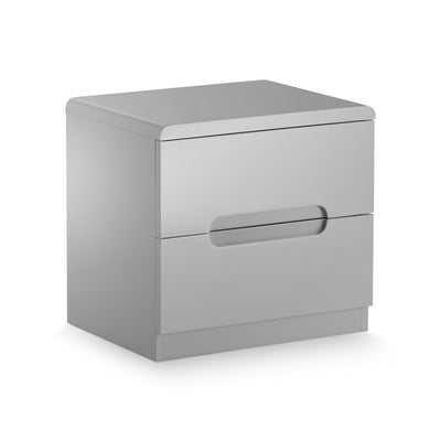 Manhattan 2 Drawer Bedside - Grey