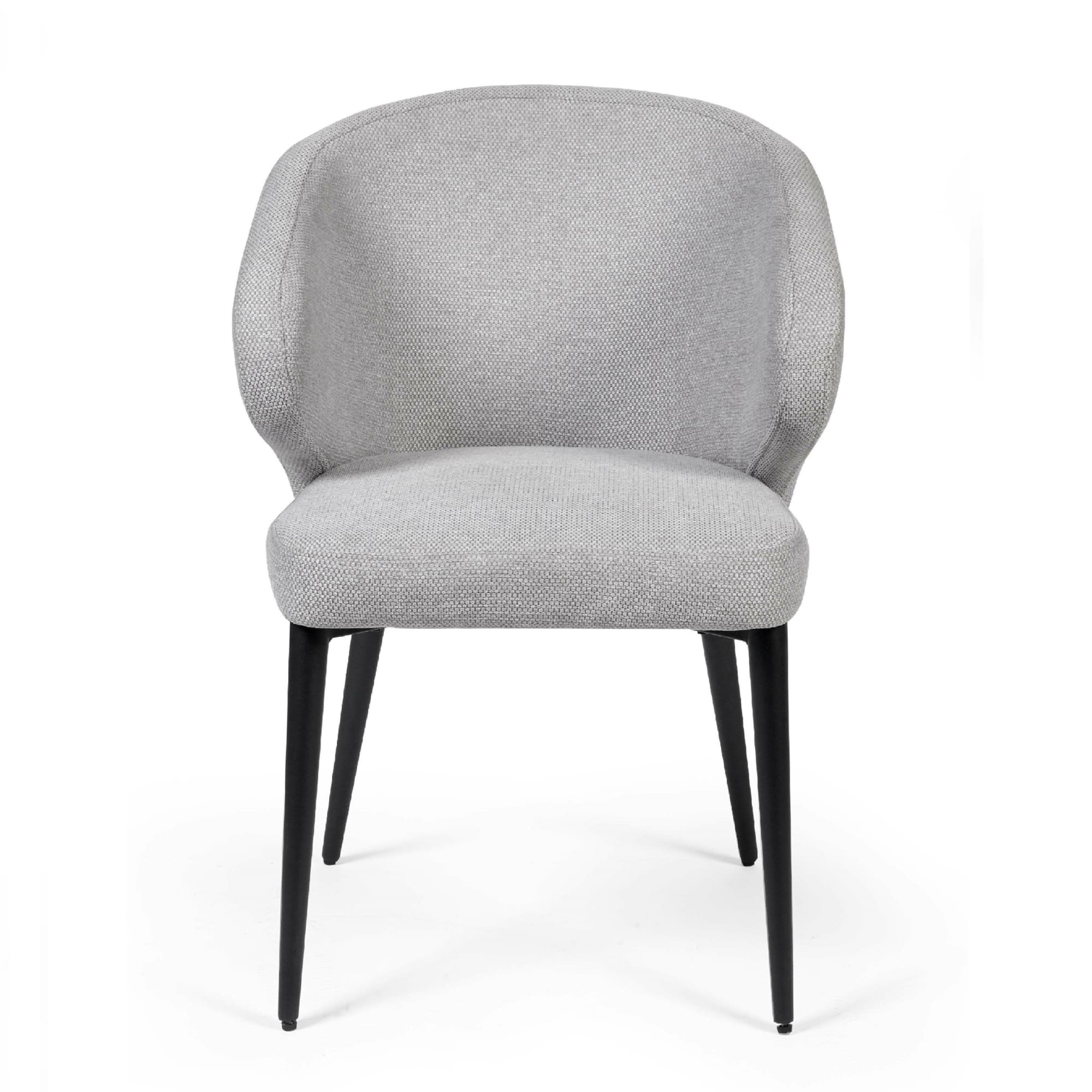 Set of 2 Marcus Light Grey Fabric Dining Chairs