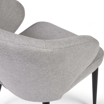 Set of 2 Marcus Light Grey Fabric Dining Chairs