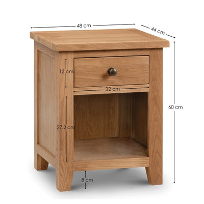 Marlborough 1 Drawer Bedside