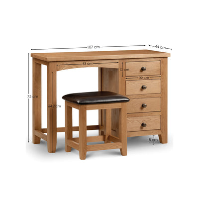 Marlborough Single Pedestal Dressing Table