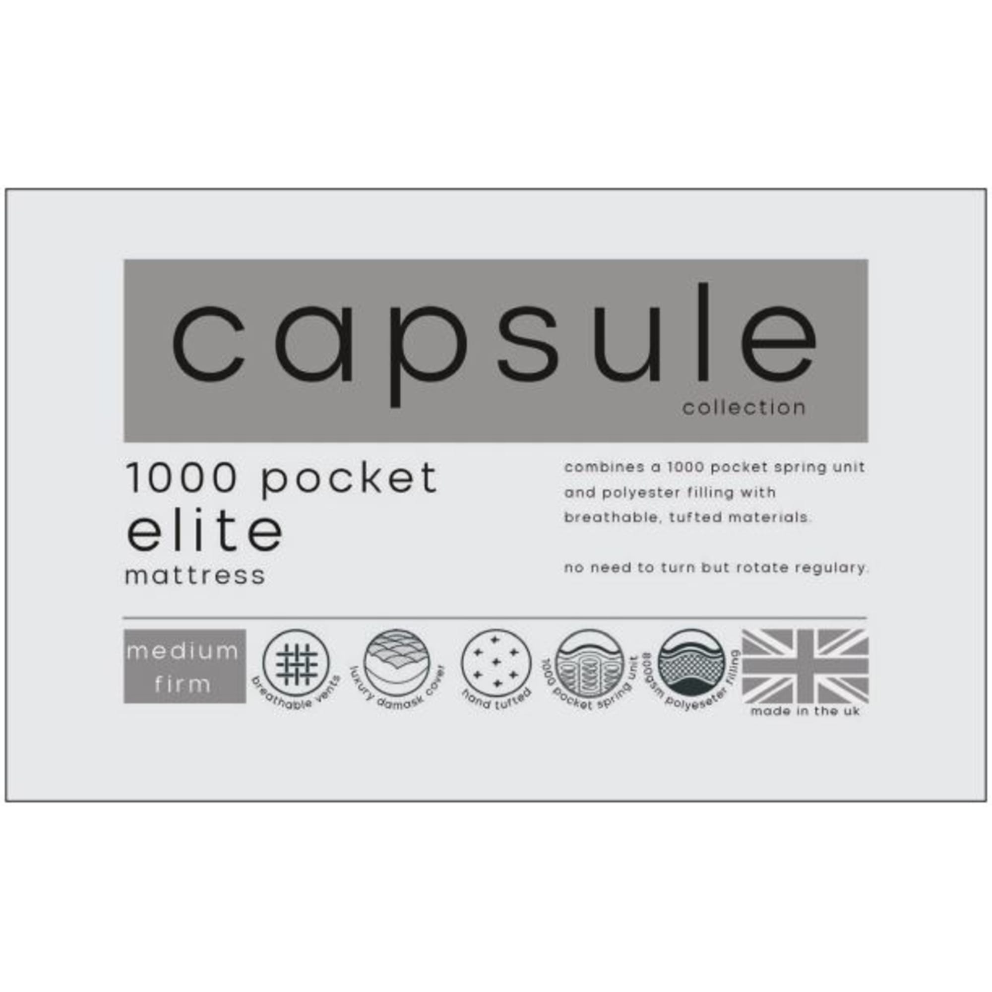 Capsule Elite Pocket 1000 Mattress 150Cm
