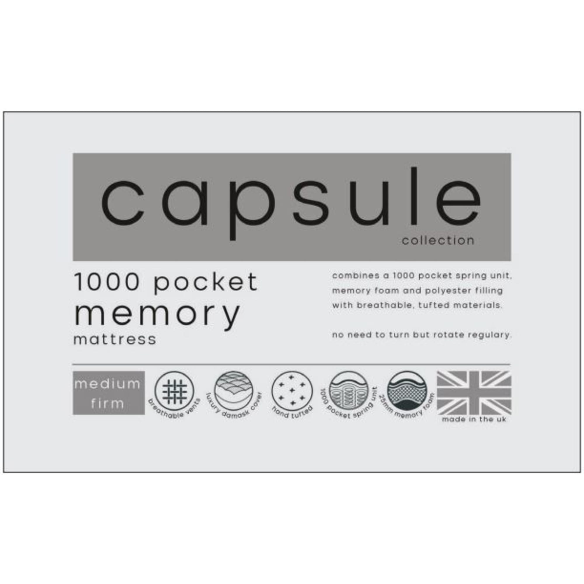 Capsule Memory Pocket 1000 135cm Double Mattress