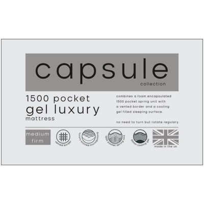 Capsule Gel 1500 Pocket Sprung 150cm King Mattress