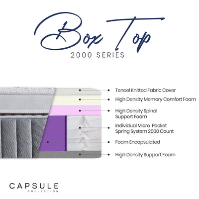 Capsule 2000 Box Top 150cm King Mattress