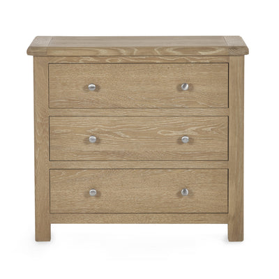 Memphis Limed Oak 3 Drawer Chest