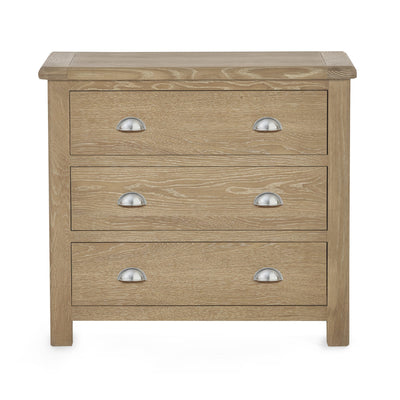 Memphis Limed Oak 3 Drawer Chest