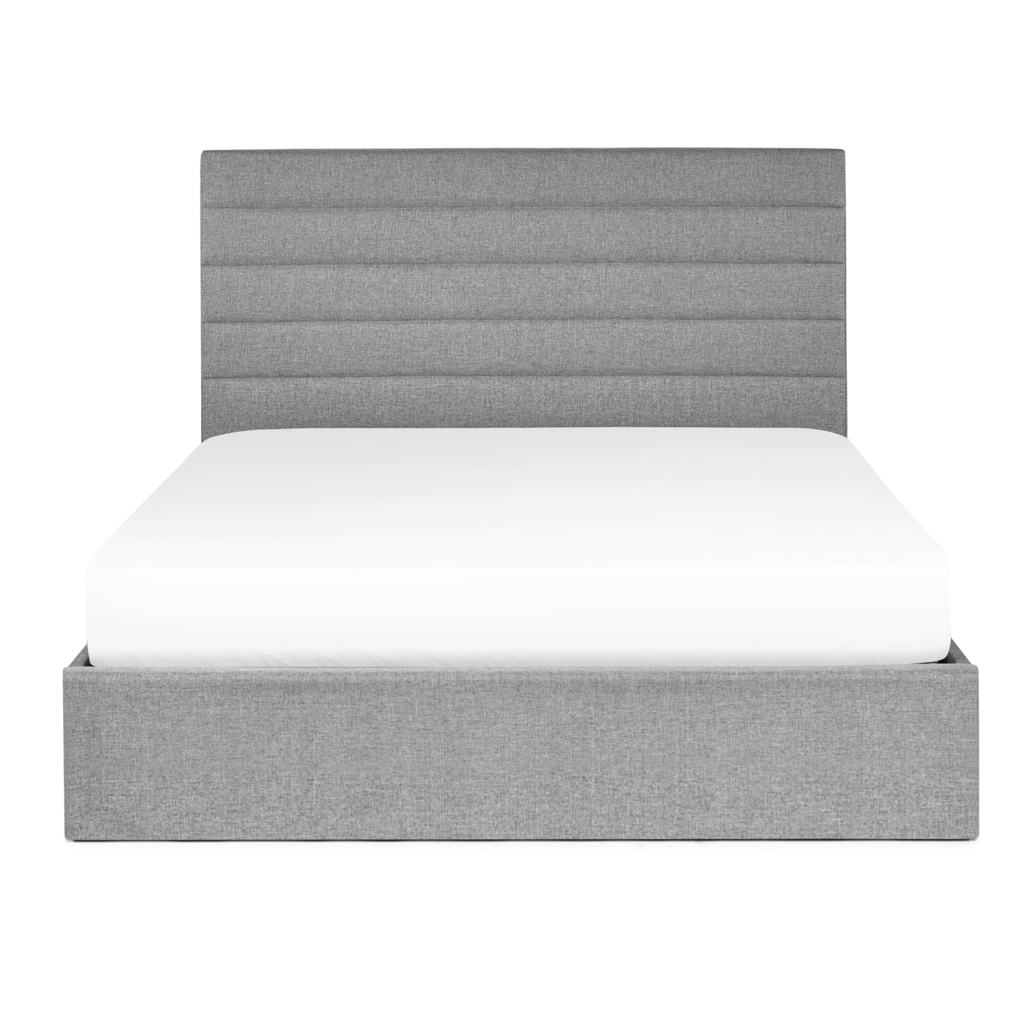 Merida Ottoman Storage 135cm Double Bed - Grey