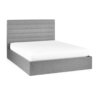 Merida Ottoman Storage 150cm King Bed - Grey