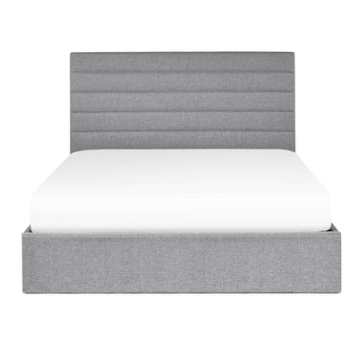 Merida Ottoman Storage 150cm King Bed - Grey
