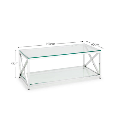 Miami Coffee Table - Silver