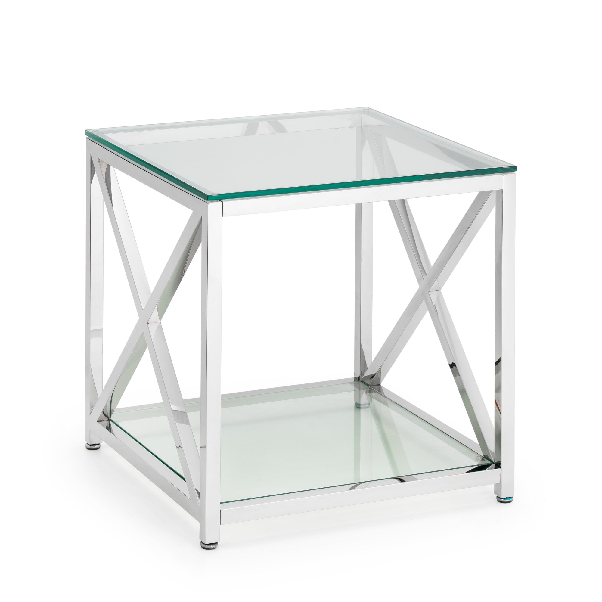 Miami Lamp Table - Silver