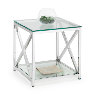 Miami Lamp Table - Silver