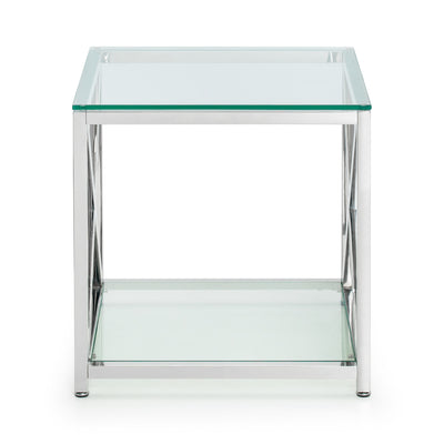 Miami Lamp Table - Silver