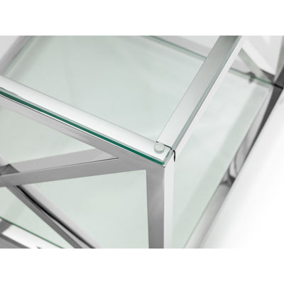 Miami Lamp Table - Silver