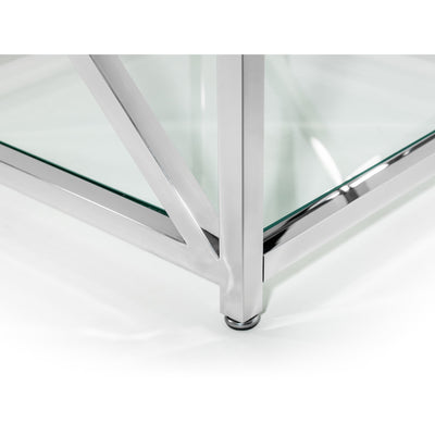 Miami Lamp Table - Silver