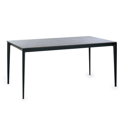 Miami Rectangular Stone Top Dining Table - Slate Grey