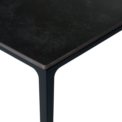 Miami Rectangular Stone Top Dining Table - Slate Grey