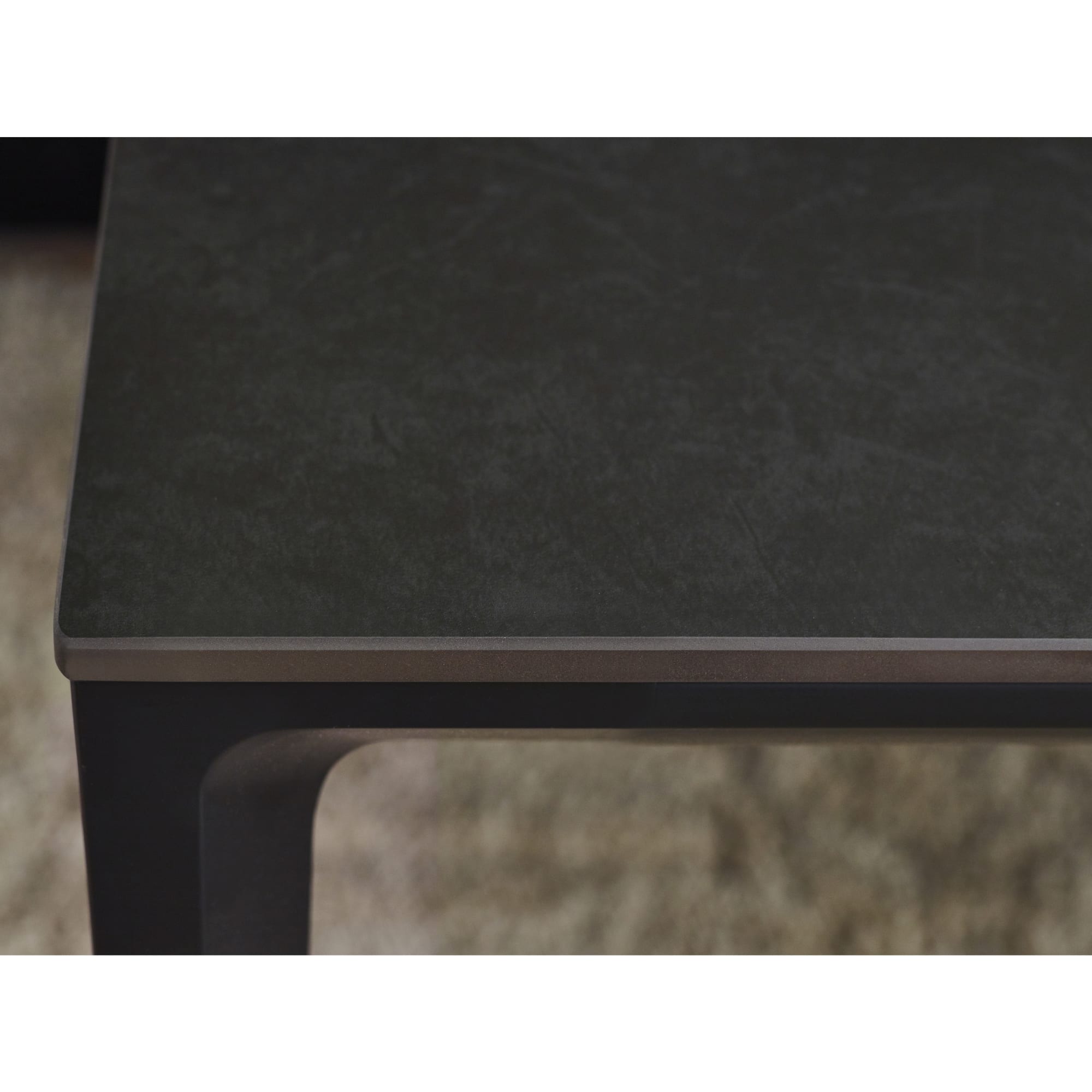 Miami Rectangular Stone Top Dining Table - Slate Grey