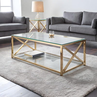 Miami Coffee Table - Gold