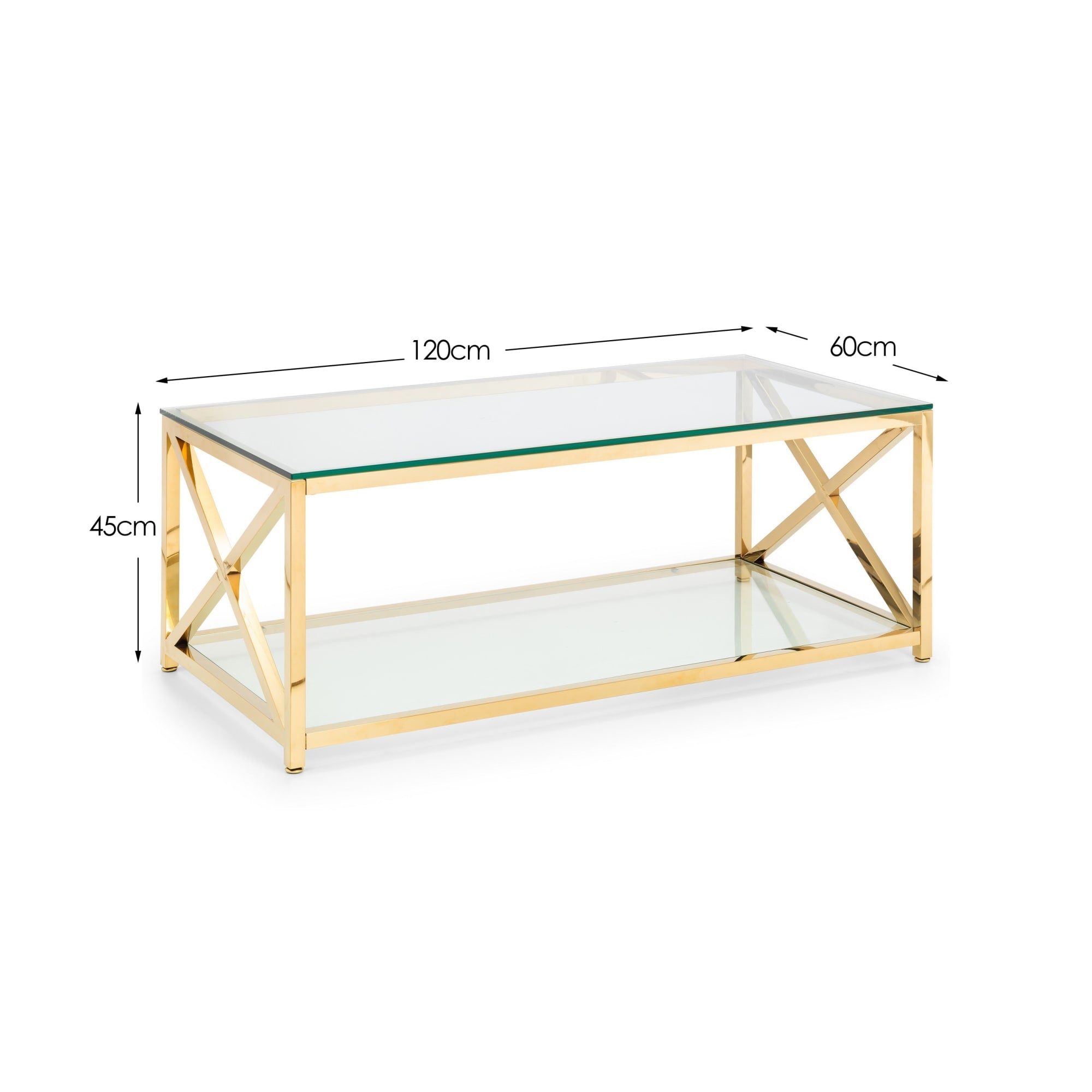 Miami Coffee Table - Gold