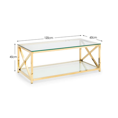 Miami Coffee Table - Gold