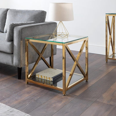 Miami Lamp Table - Gold