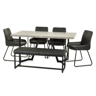 Miller Concrete Effect Dining Table