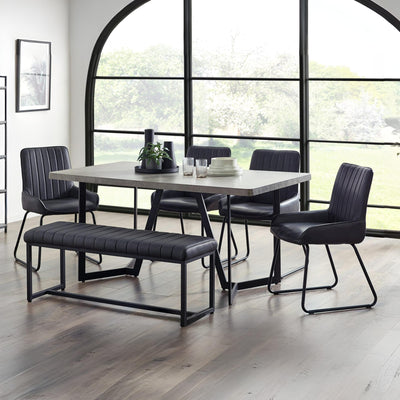Miller Concrete Effect Dining Table