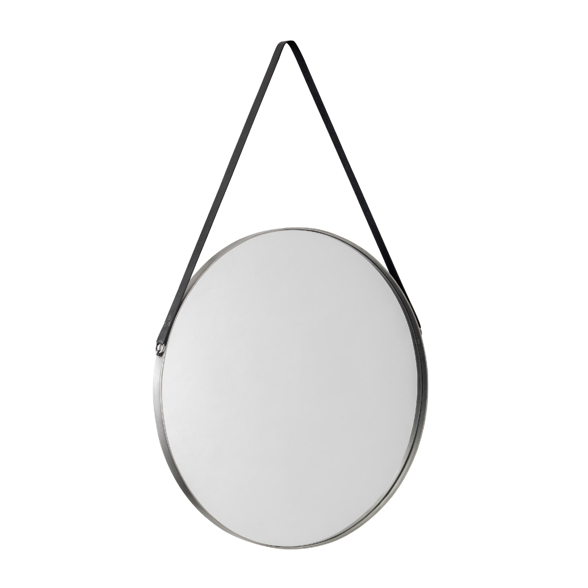 Opera Round Pewter Mirror