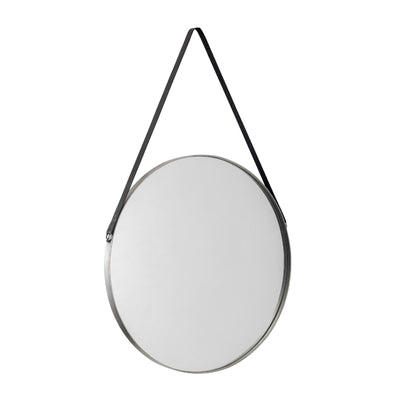 Opera Round Pewter Mirror