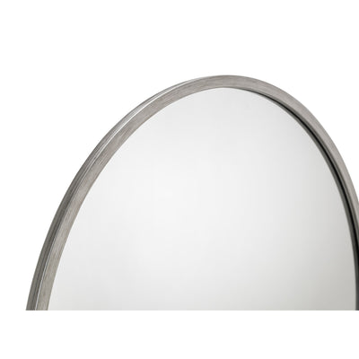 Octave Round Pewter Wall Mirror