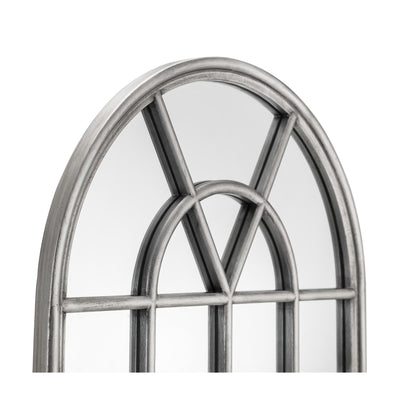 Opus Pewter Window Mirror