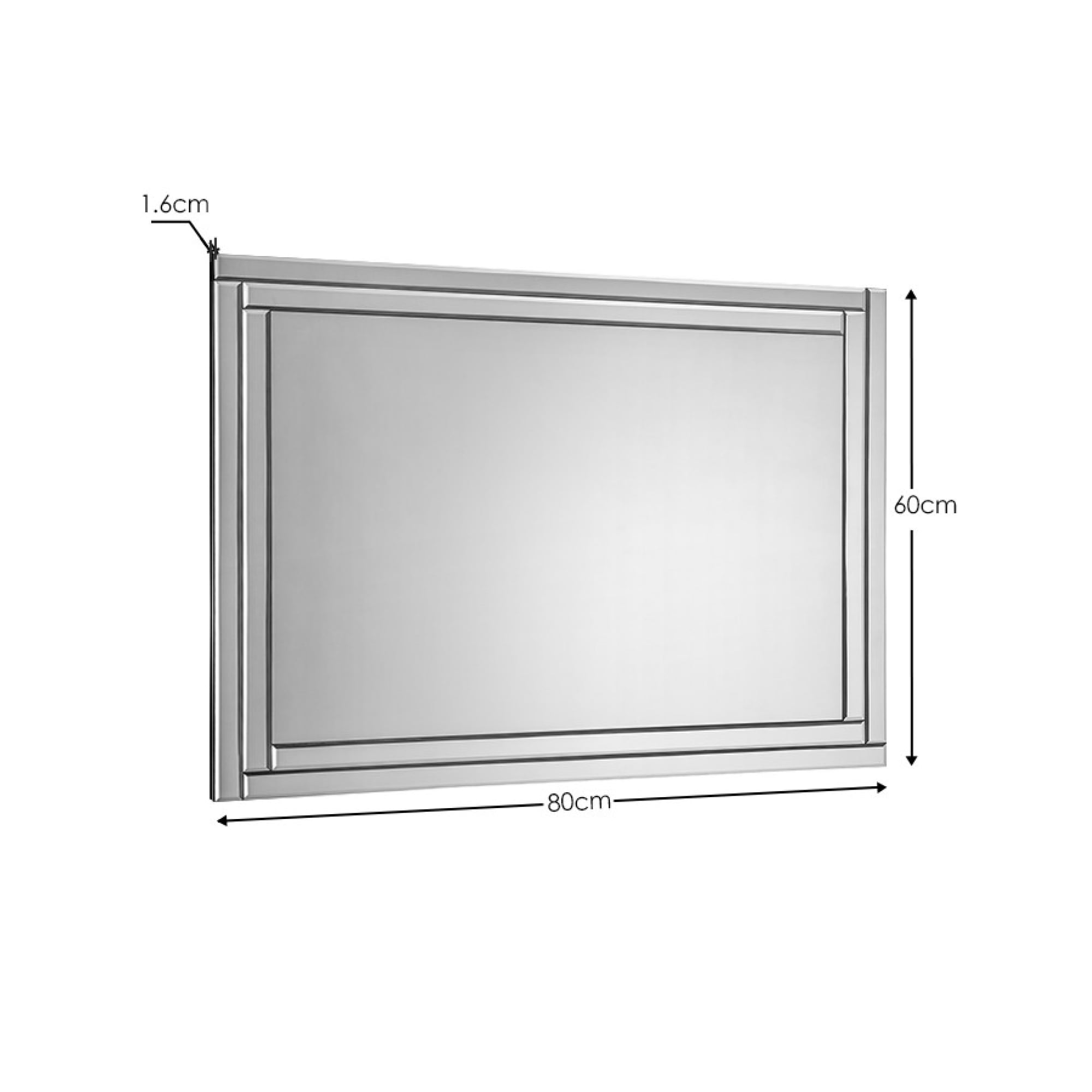 Deco Frameless Wall Mirror