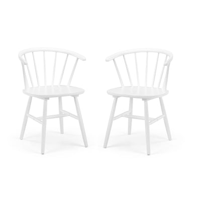 Set Of 2 Modena Dining Chairs - White