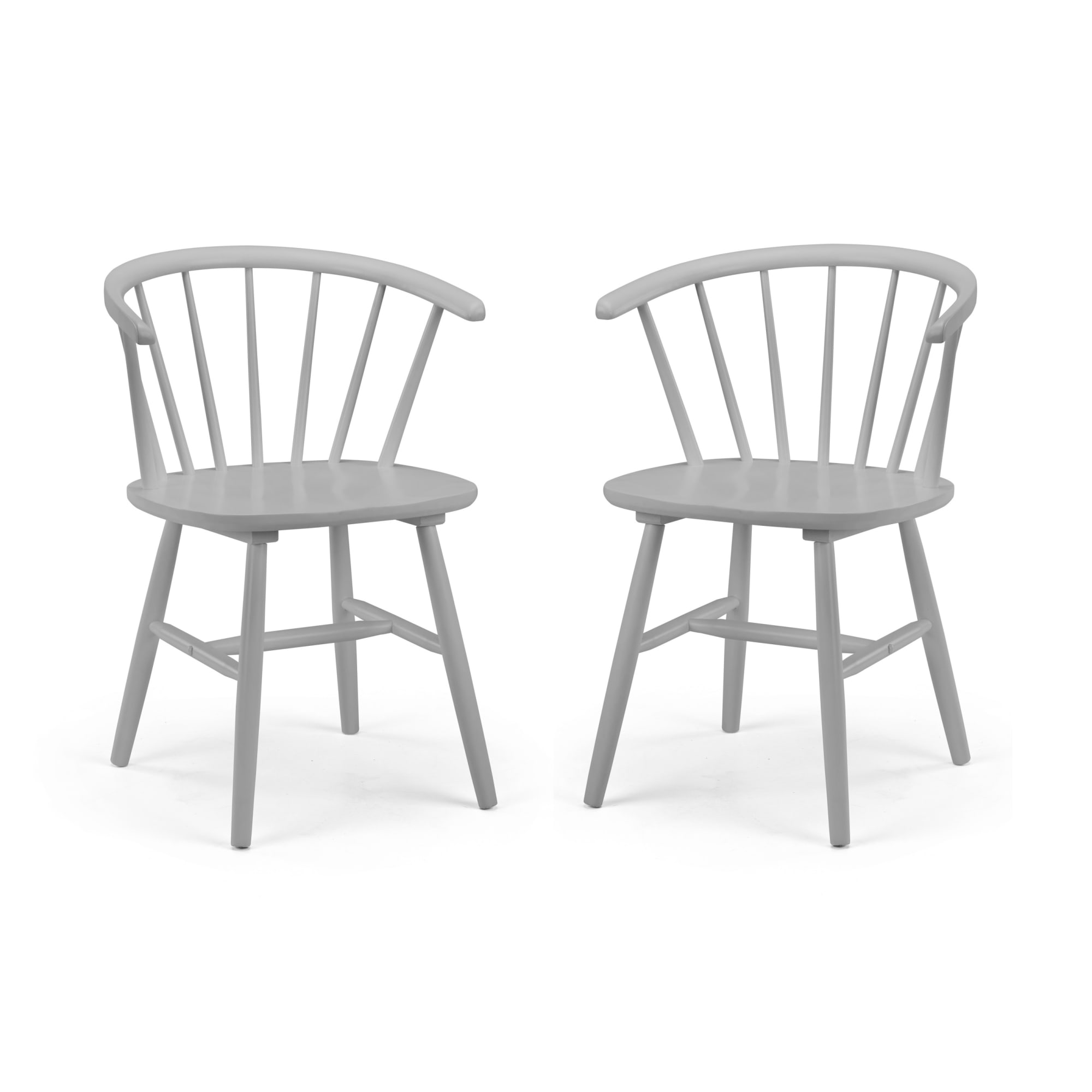 Set Of 2 Modena Dining Chairs - Grey