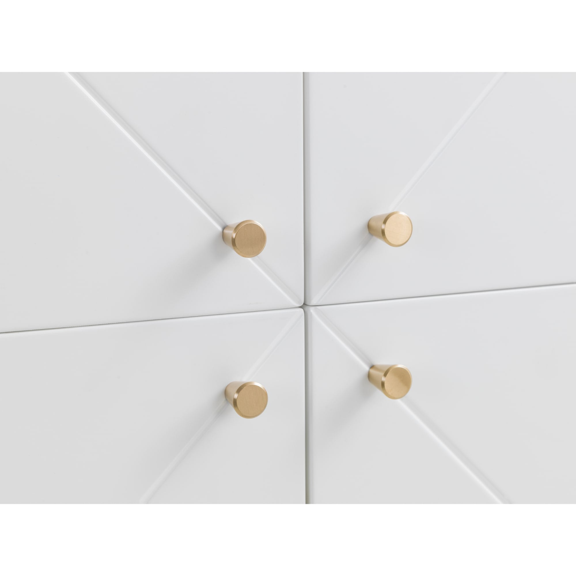 Moritz 4 Door Cabinet - Oak & White